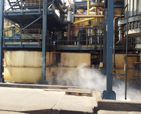 Level measurement at sugar cane mill